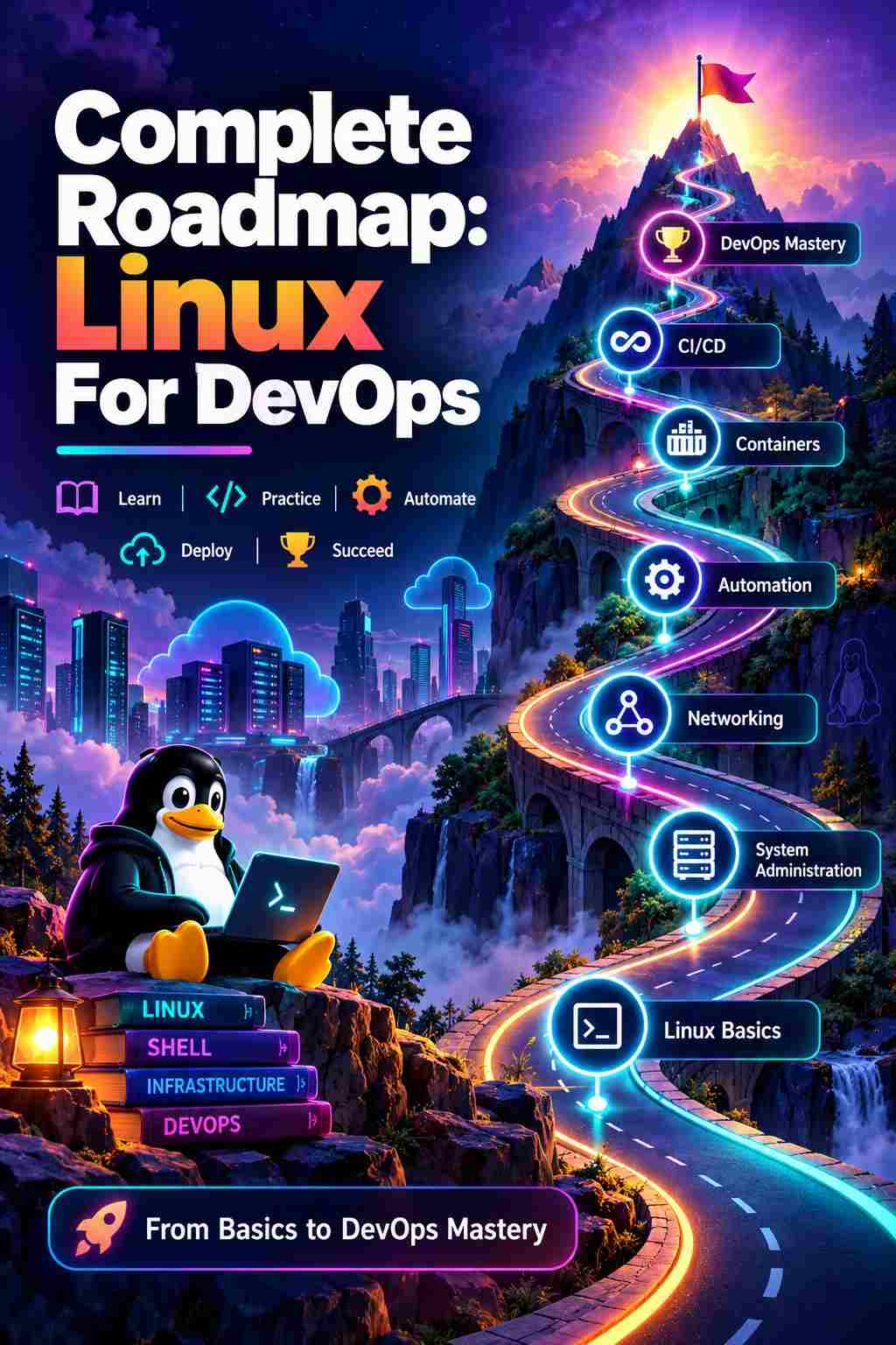 Complete Roadmap - Linux For DevOps Cover